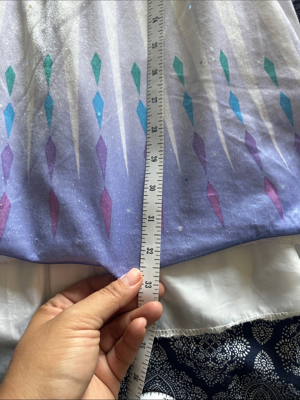 Disney Frozen Girls Lavender and Blue Sparkle Princess Dress size M (7/8) - Picture 12 of 13